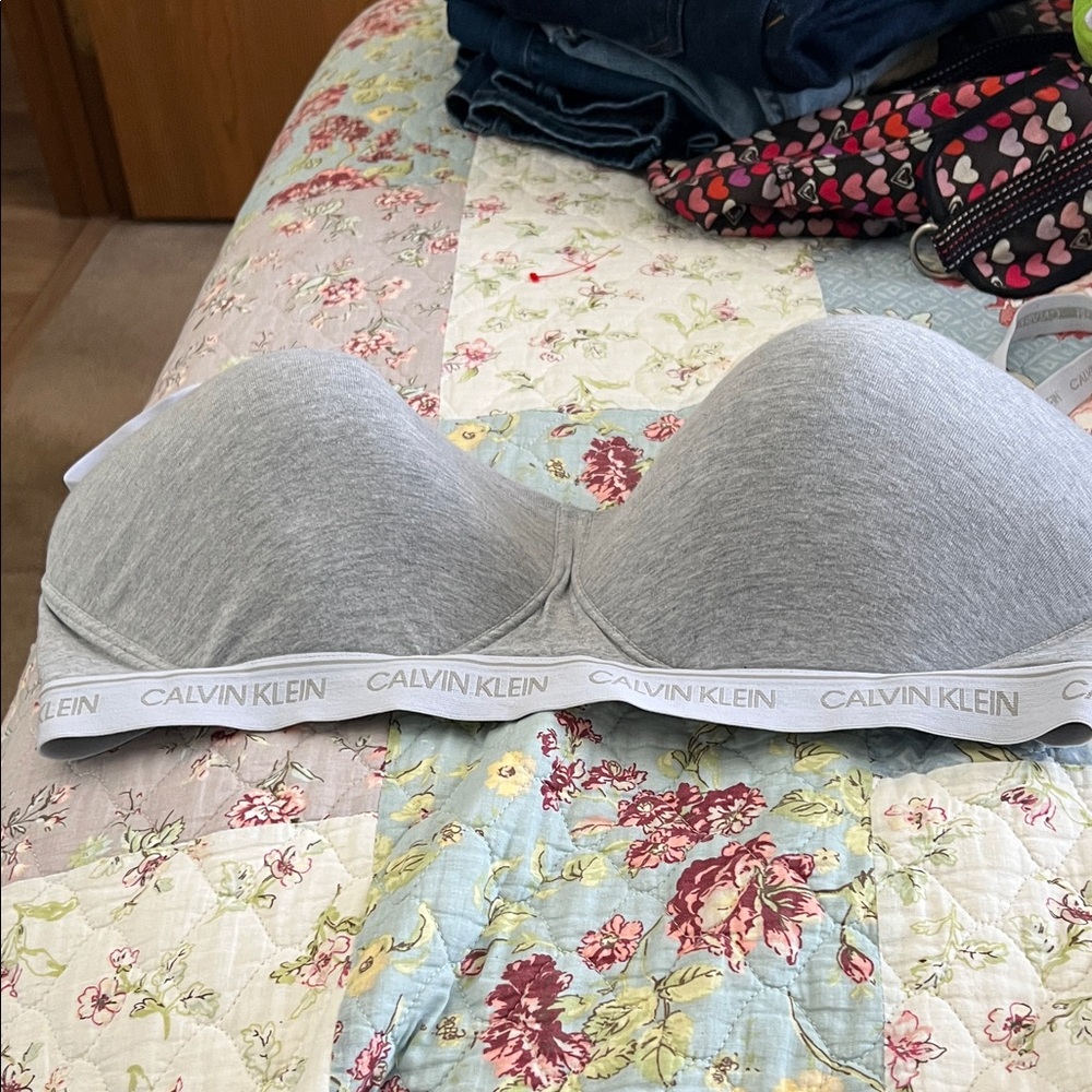 Calvin Klein Heather Gray Bralette